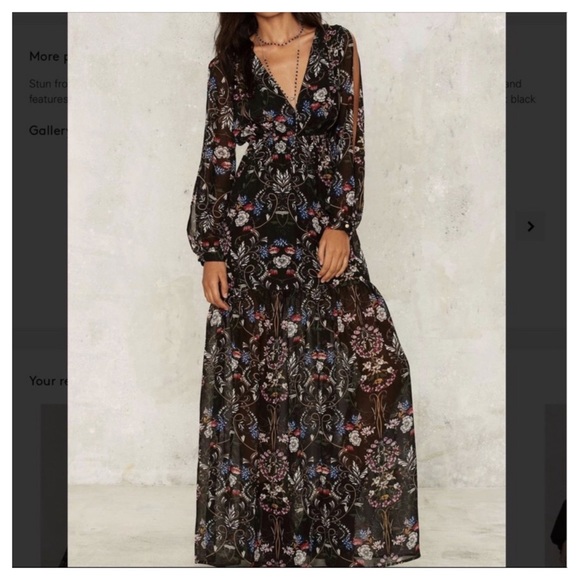 Lucca Couture Dresses & Skirts - [LUCCA] BLACK DELFINA MAXI DRESS
